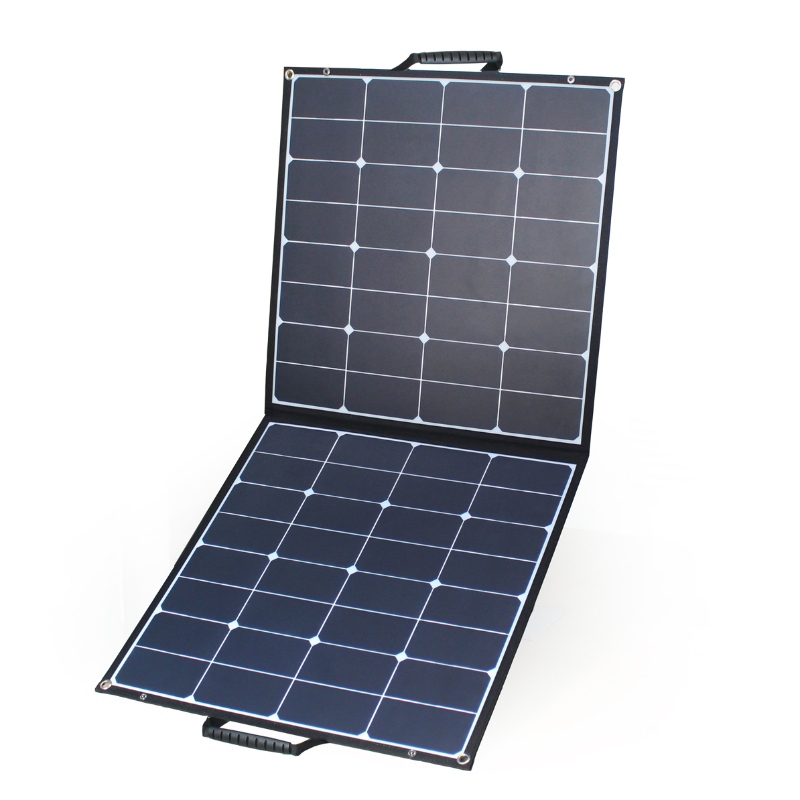 40W 60W 80W 100W 120W 150W 200W Portable Sunpower Foldbar Solpanel Laddare för kraftverk